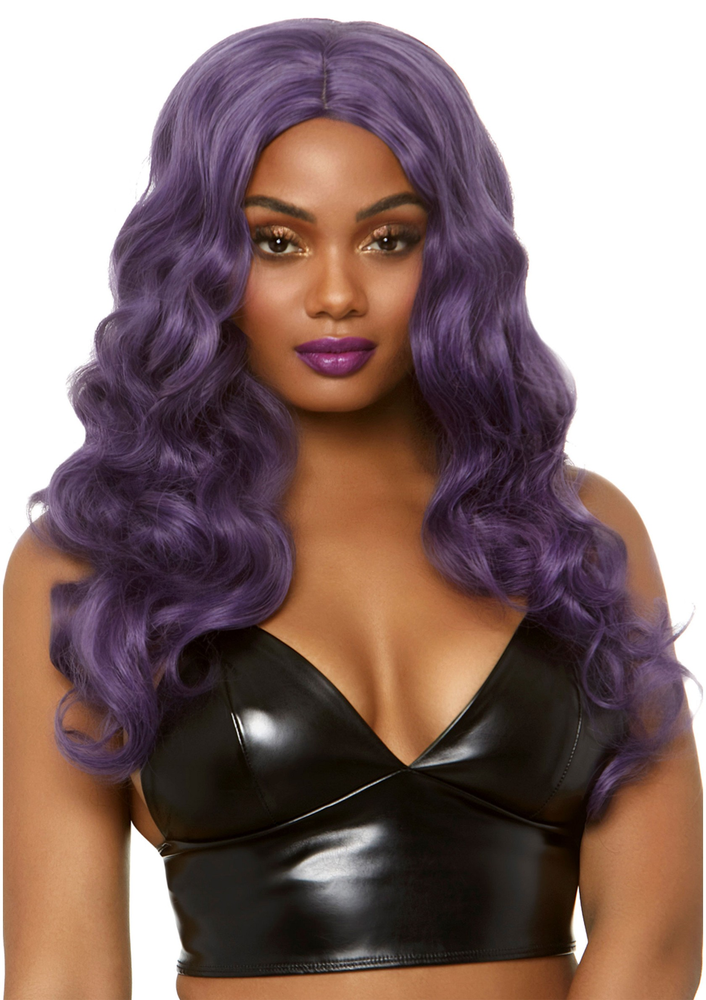 Leg Avenue Wavy long wig PURPLE O/S - 0