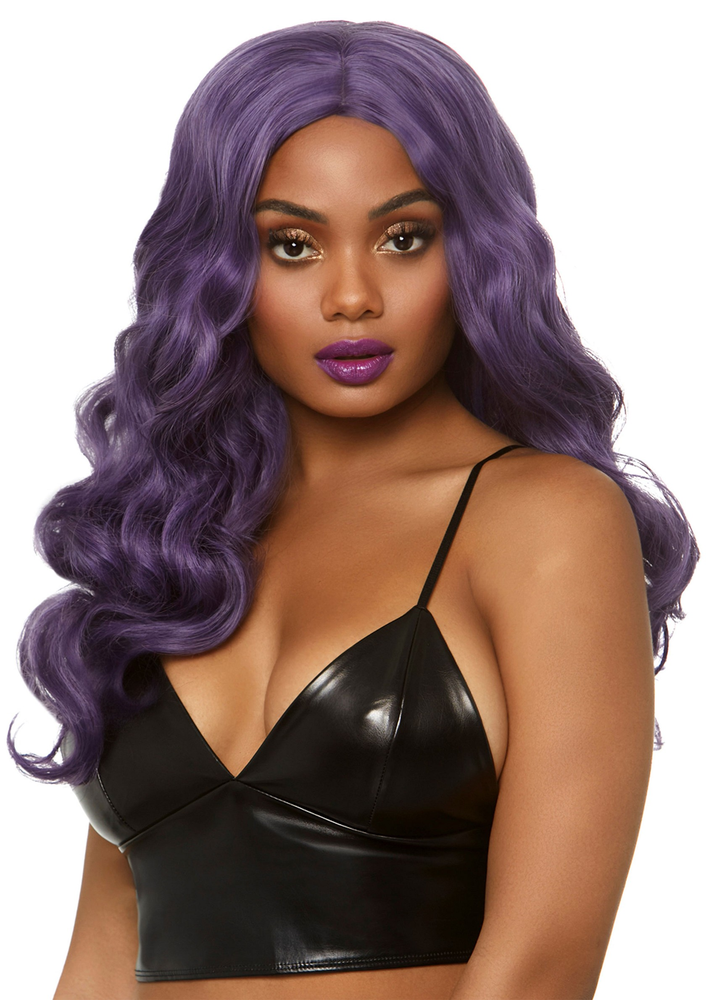 Leg Avenue Wavy long wig PURPLE O/S - 1