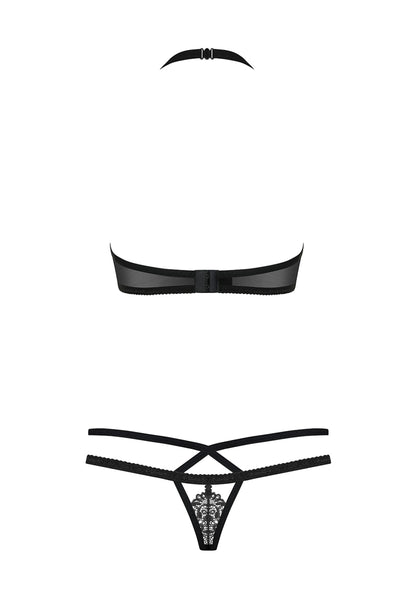 Obsessive 838 Bra & Thong BLACK S/M - 0