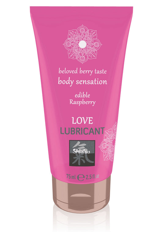 HOT Shiatsu Love Lubricant Edible - Himbeere