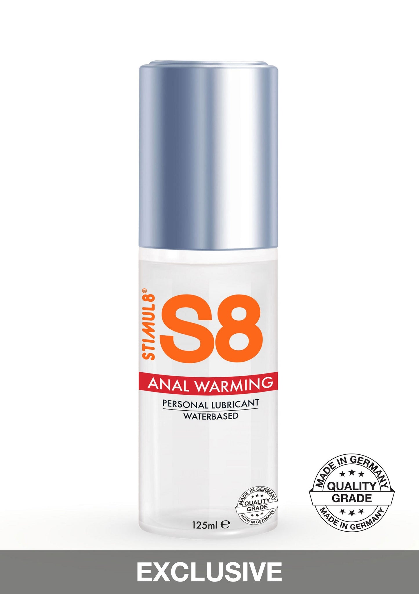 S8 Waterbased Warming Anal Lube 125ml 542 125 - 0