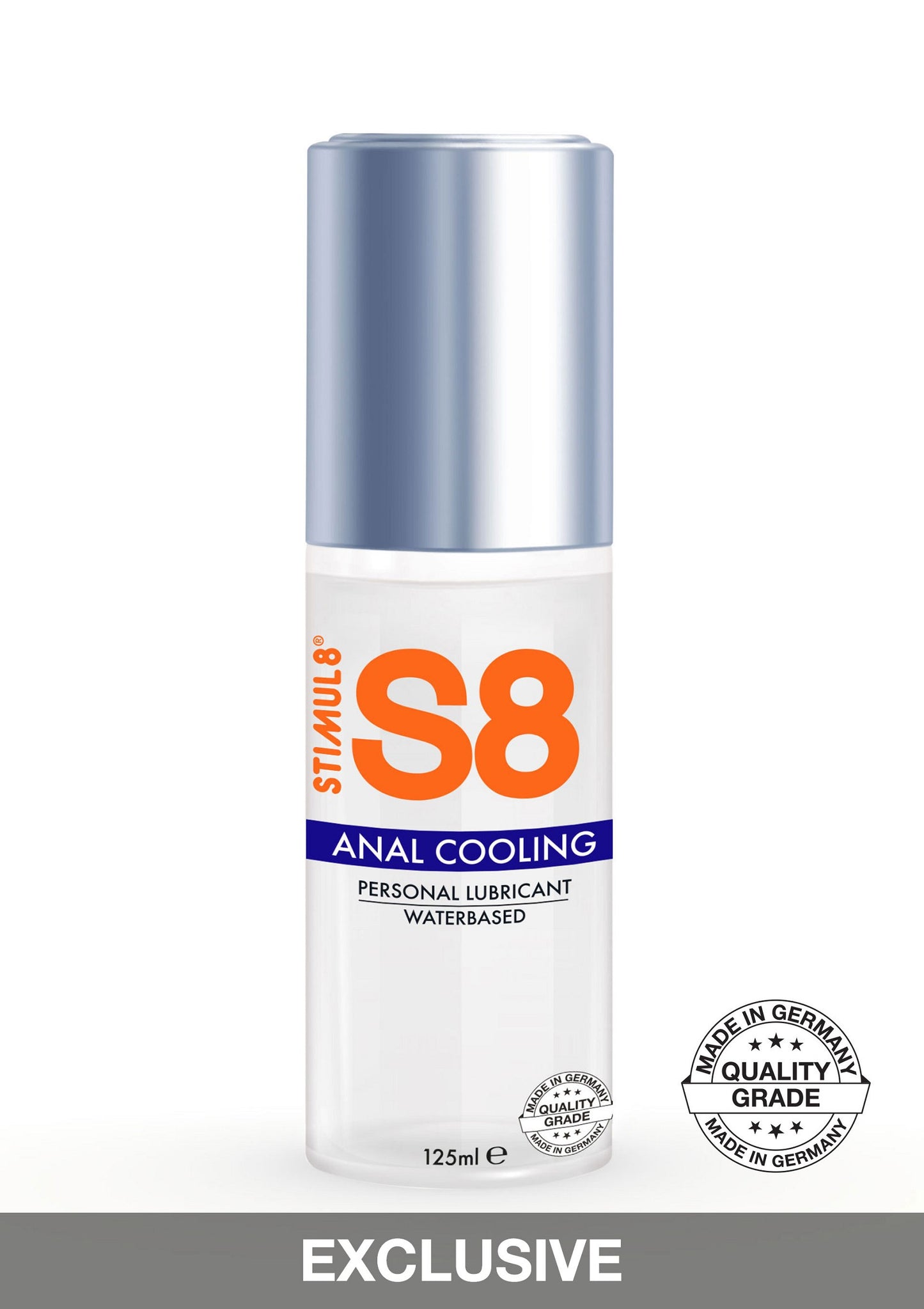 S8 Waterbased Cooling Anal Lube 125ml 541 125 - 1