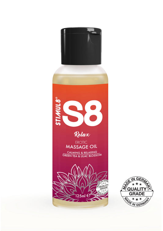S8 Massage Oil 125ml - Green Tea und Lilac Blossom