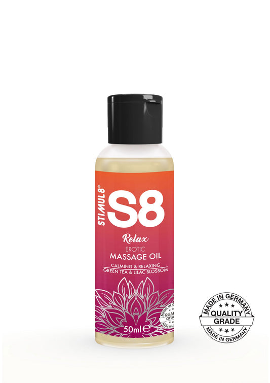 S8 Massage Oil 50ml - Green Tea und Lilac Blossom