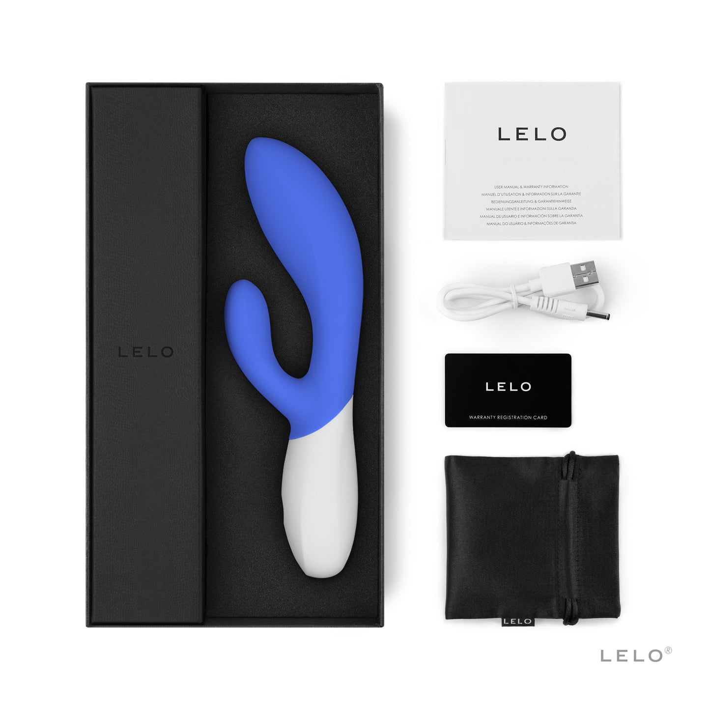 Lelo - Ina Wave 2 Vibrator Blauw - 0