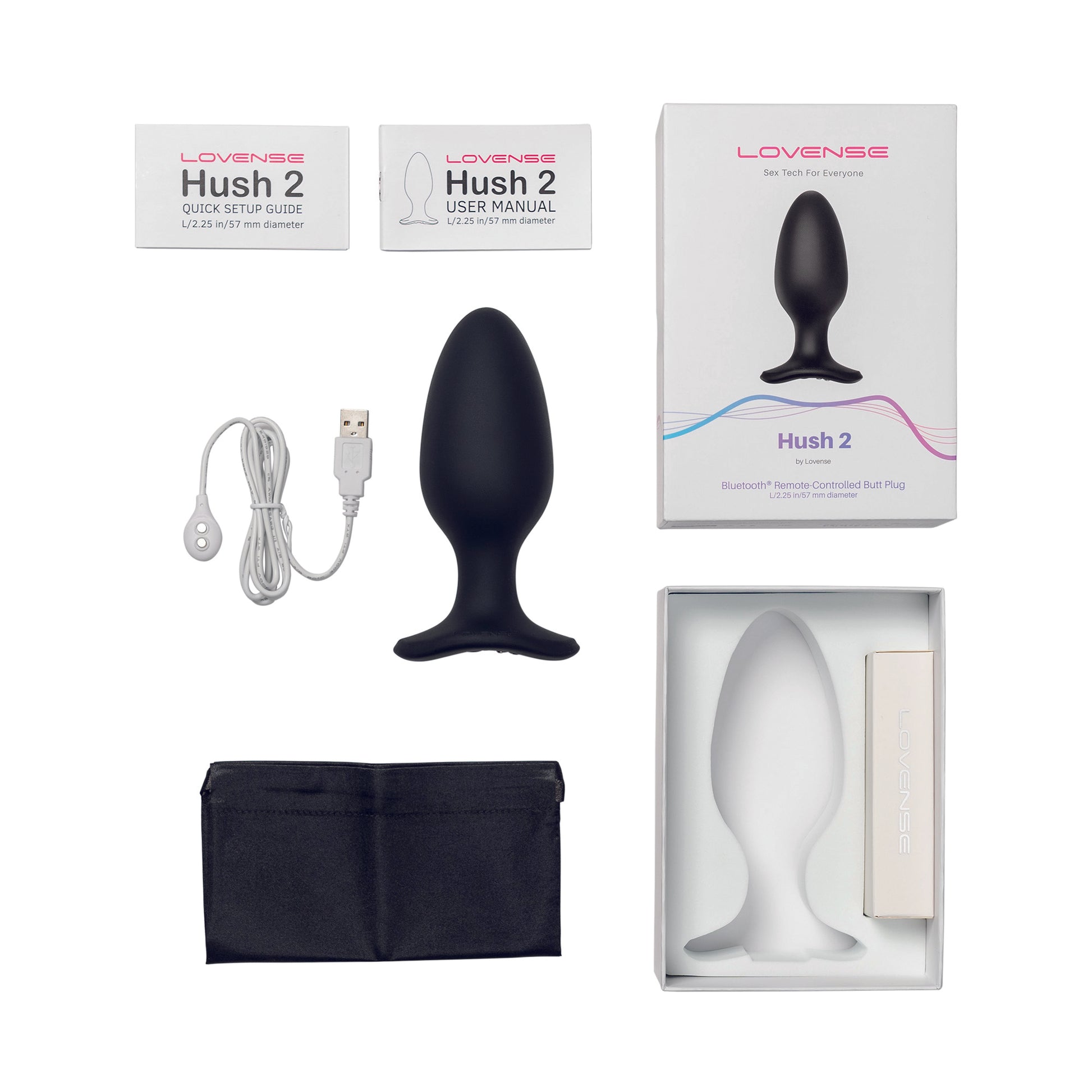 Lovense - Hush 2 Butt Plug L 57 mm - 2