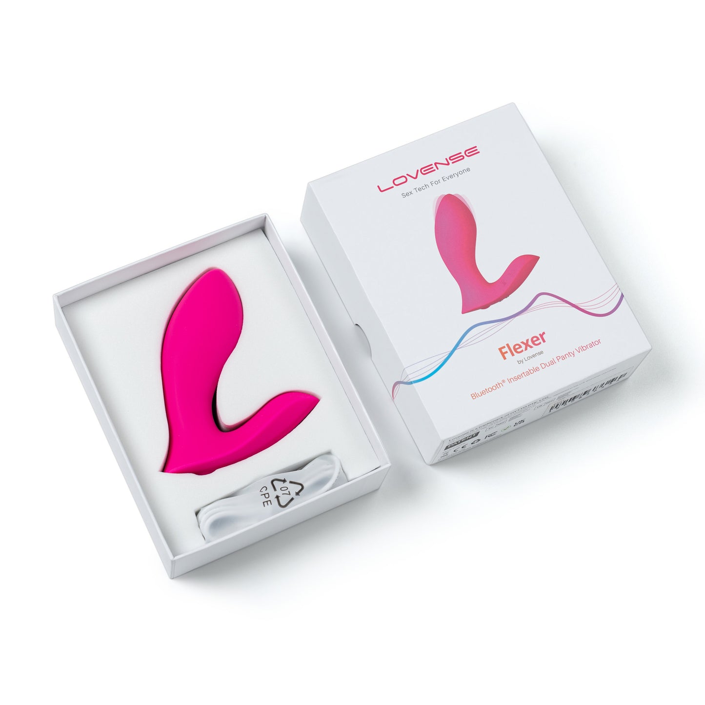 Lovense - Flexer Insertable Dual Panty Vibrator - 1