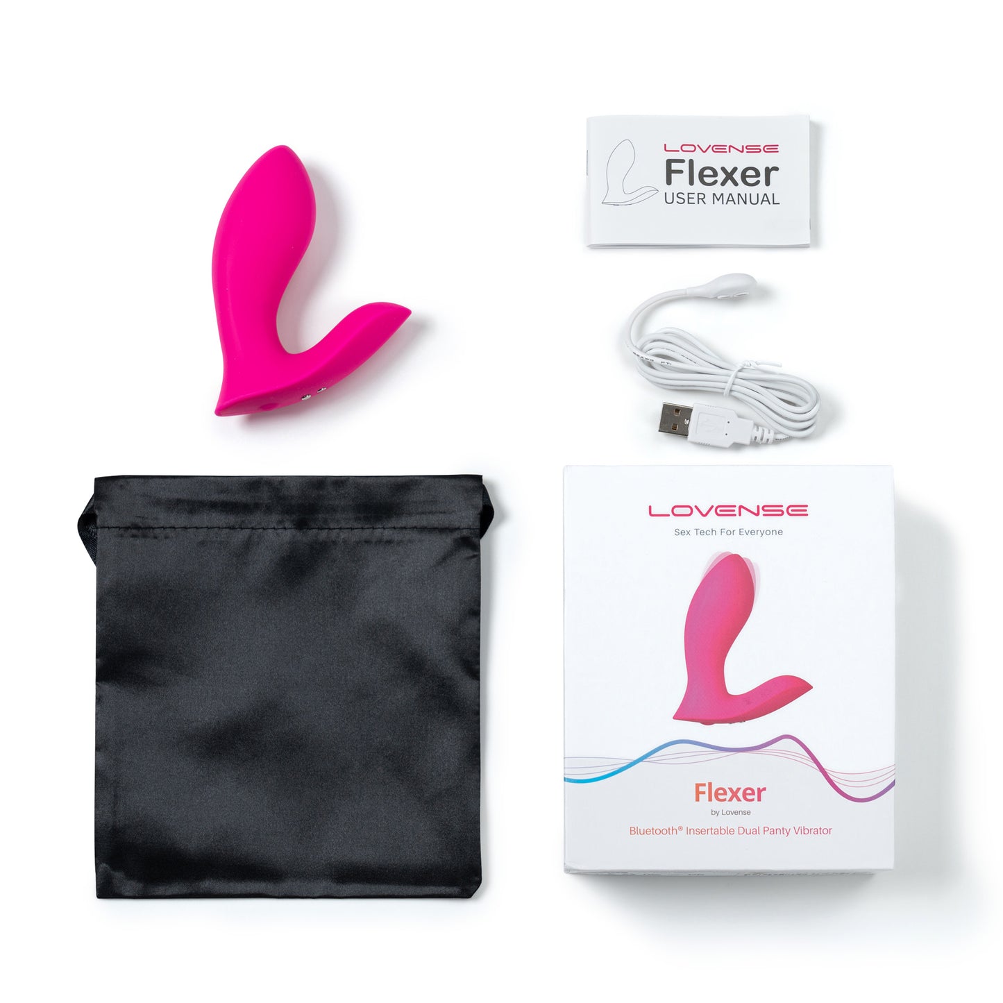 Lovense - Flexer Insertable Dual Panty Vibrator - 0